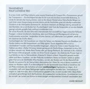 CD Philip Catherine: Transparence 247398