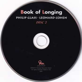 2CD Philip Glass: Book Of Longing DIGI 182711