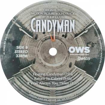 LP Philip Glass: Candyman (Original 1992 Motion Picture Soundtrack) LTD 337591
