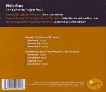 CD Philip Glass: Concerto For Cello And Orchestra - Concerto Fantasy For Two Timpanists And Orchestra 326176
