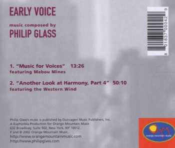 CD Philip Glass: Early Voice 296340