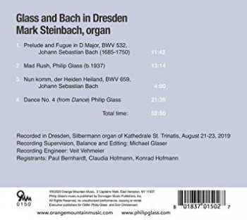 CD Philip Glass: Glass-Bach Dresden 117996