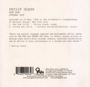 CD Philip Glass: How Now / Strung Out 281455
