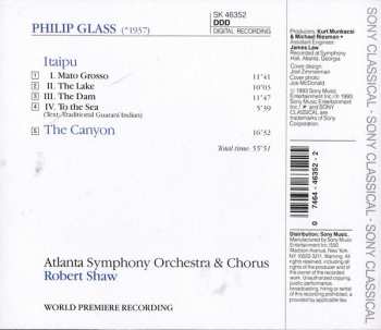 CD Philip Glass: Itaipu / The Canyon