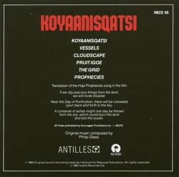 CD Philip Glass: Koyaanisqatsi 384761