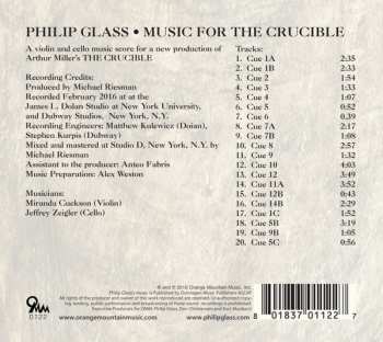 CD Philip Glass: Music For The Crucible 335427