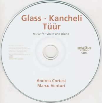CD Philip Glass: Music For Violin And Piano 314987