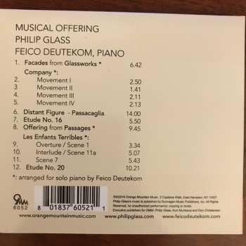 CD Philip Glass: Musical Offering DIGI 192235