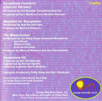 CD Philip Glass: Saxophone 320737