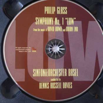 CD Philip Glass: Symphony No. 1 "Low" From The Music Of David Bowie And Brian Eno 336757