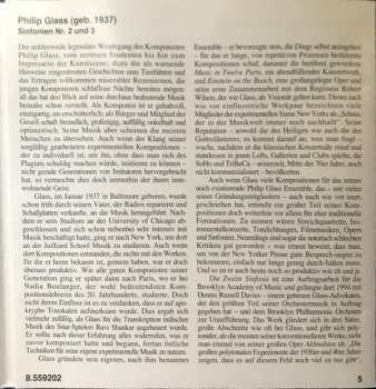 CD Philip Glass: Symphony No. 2, Symphony No. 3 286797