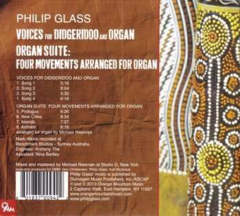 CD Philip Glass: Voices For Didgeridoo And Organ / Organ Suite 320945