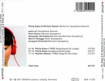 CD Philip Glass: Works For Saxophone Quartet 318189