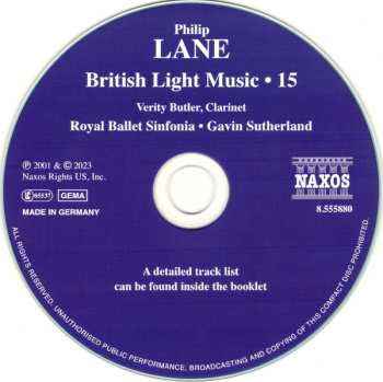 CD Philip Lane: British Light Music • 15 500619