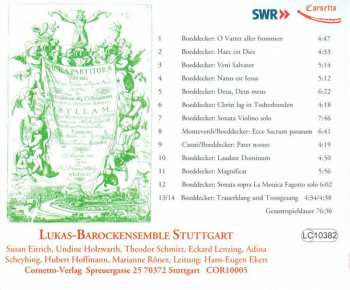 CD Philipp Friedrich Böddecker: Sacra Partitura - Trauer = Klang Und Trost = Gesang 322326