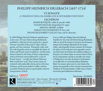 CD Philipp Heinrich Erlebach: Complete Trio Sonatas 476844