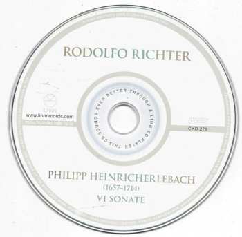 CD Philipp Heinrich Erlebach: VI Sonate - À Violino E Viola Da Gamba Col Suo Basso Continuo 474442