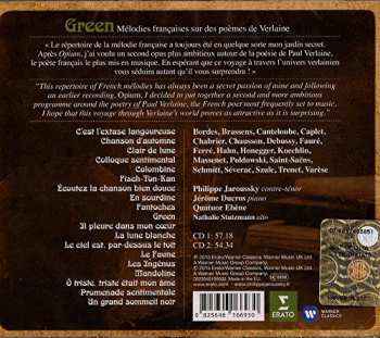 2CD Philippe Jaroussky: Green : Mélodies Françaises Sur Des Poèmes De Verlaine 47804