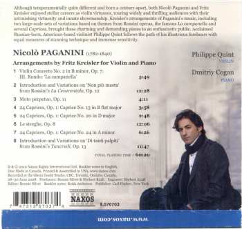 CD Philippe Quint: Arrangements For Violin & Piano 336670