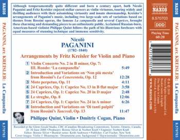 CD Philippe Quint: Arrangements For Violin & Piano 336670