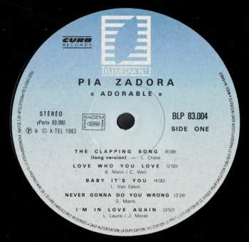 LP Pia Zadora: Adorable