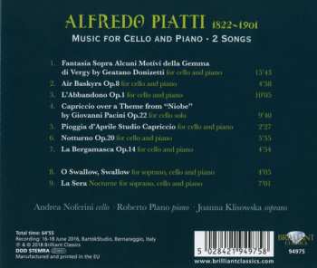 CD Carlo Alfredo Piatti: Music For Cello And Piano; 2 Songs 416416