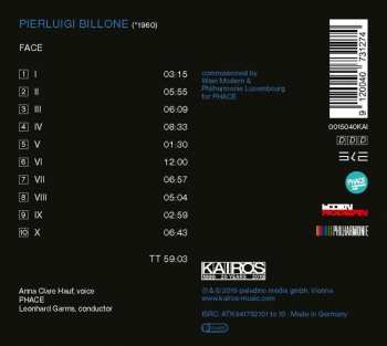 CD Pierluigi Billone: Face 286577