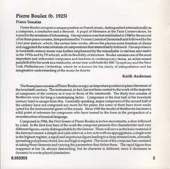 CD Pierre Boulez: Piano Sonatas Nos. 1 - 3 332521