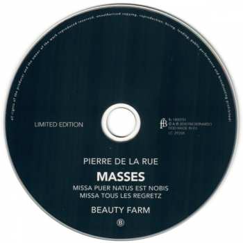 2CD Pierre de la Rue: Masses LTD 321596
