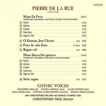 CD Pierre de la Rue: Missa De Feria • Missa Sancta Dei Genitrix 322862