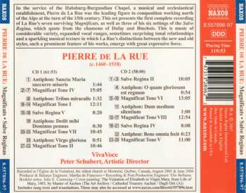 2CD Pierre de la Rue: The Complete Magnificats / Three Salve Reginas 279268