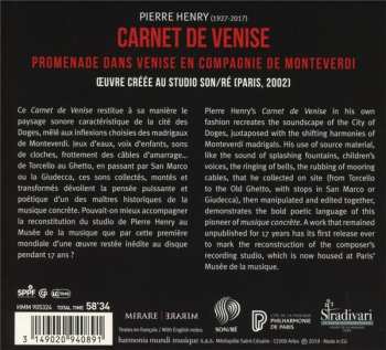 CD Pierre Henry: Carnet De Venise 6463
