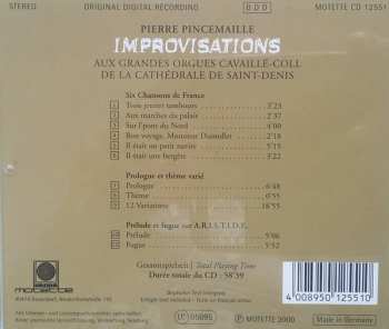 CD Pierre Pincemaille: Improvisations Aux Grandes Orgues Cavaillé-Coll De La Cathédrale De Saint-Denis 257402