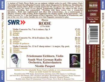 CD Pierre Rode: Violin Concertos Nos. 7, 10 And 13 320531