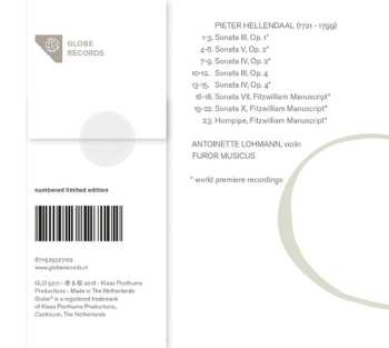 CD Pieter Hellendaal: Violin Sonatas LTD | NUM 456144