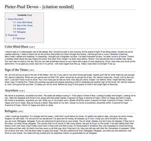 Album Pieter-Paul Devos: [citation needed]