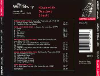 CD Pieter Wispelwey: Hindemith - Sessions - Ligeti 460542