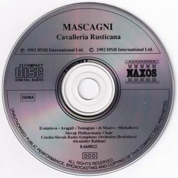 CD Pietro Mascagni: Cavalleria Rusticana  441789