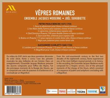 CD Pietro Paolo Bencini: Vêpres Romaines 496994