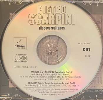 5CD Pietro Scarpini: Discovered Tapes / Mahler ... And Beyond 492231