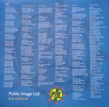 2LP Public Image Limited: End Of World CLR | LTD 526923