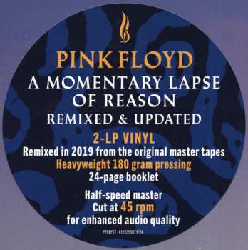 2LP Pink Floyd: A Momentary Lapse Of Reason (Remixed & Updated)
