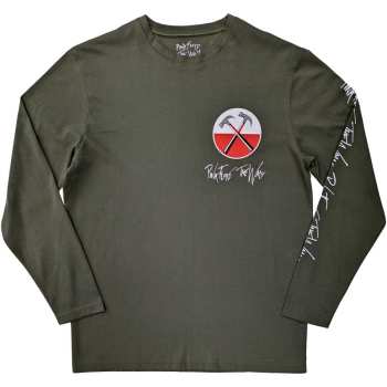 Merch Pink Floyd: Pink Floyd Unisex Long Sleeve T-shirt: The Wall Hammers Logo (back & Sleeve Print) (xx-large) XXL