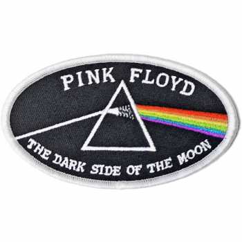 Merch Pink Floyd: Nášivka Dark Side Of The Moon Oval White Border