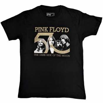 Merch Pink Floyd: Pink Floyd Unisex T-shirt: Band Photo & 50th Logo (medium) M