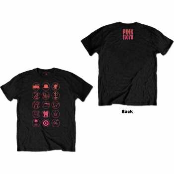 Merch Pink Floyd: Pink Floyd Unisex T-shirt: Symbols (back Print) (xx-large) XXL