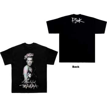 Merch Pink: Pink Unisex T-shirt: Wink (back Print) (medium) M