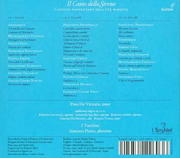 3CD Pino de Vittorio: Il Canto Della Sirena - Cantate Napoletane Dell’età Barocca 272448