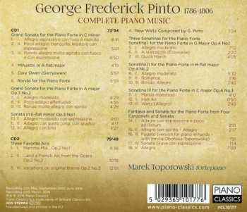 2CD George Frederick Pinto: Pinto: Complete Piano Music 407938