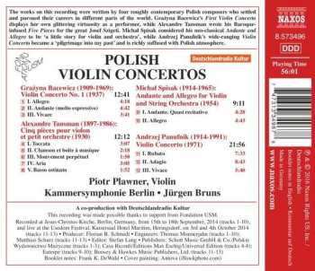 CD Piotr Pławner: Polish Violin Concertos 359593